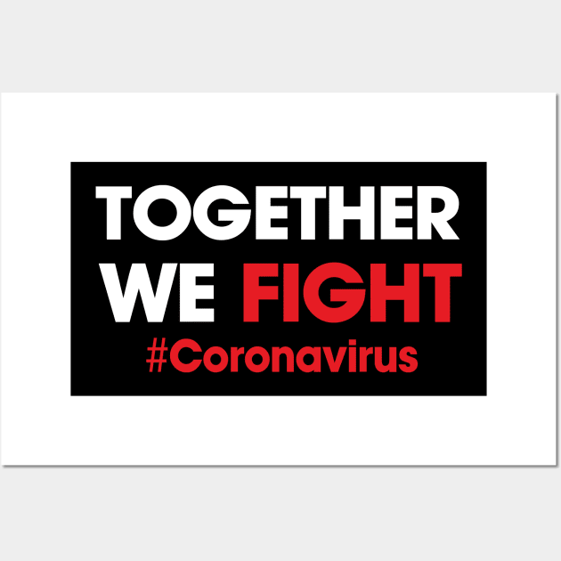 Fight coronavirus Wall Art by teemarket